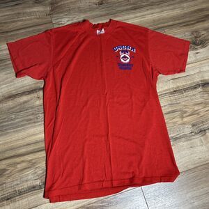 Vintage Softball Shirt Size Large Red 1989 Tournament Champion USSSA 80s 1989